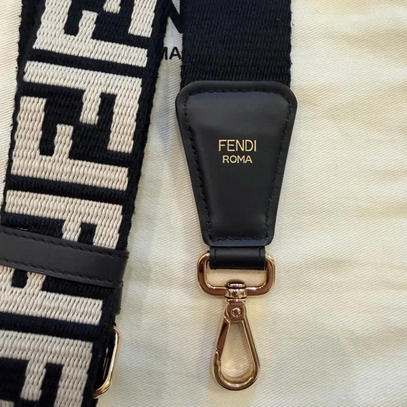 Fendi Strap You Black Ribbon Shoulder Strap - Picture 6 of 8